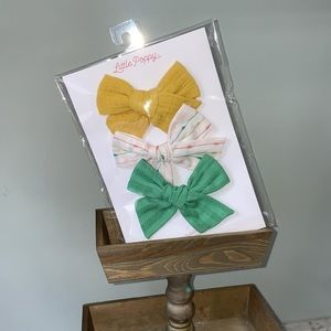 Little poppy 3 bow set